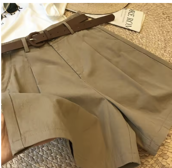 Elegant Belted Shorts