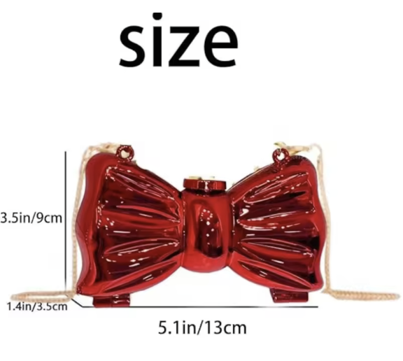 Ruby Bow Mini Bag New Brand