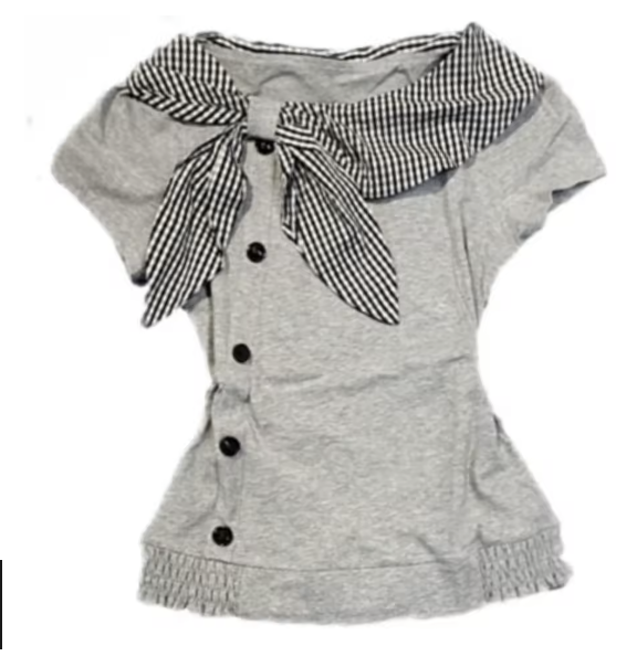 Paris Muse Top – Elegant Black Bow Detail Blouse