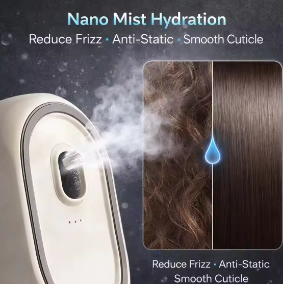 2-in-1 Electric Steam Hair Brush – Scalp Massager & Hair Straightening Comb