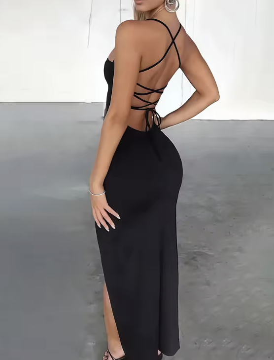 Noir Muse Sculpting Maxi Dress