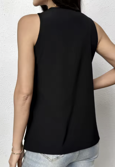 Monica Noir Crochet Top