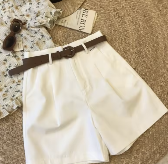 Elegant Belted Shorts