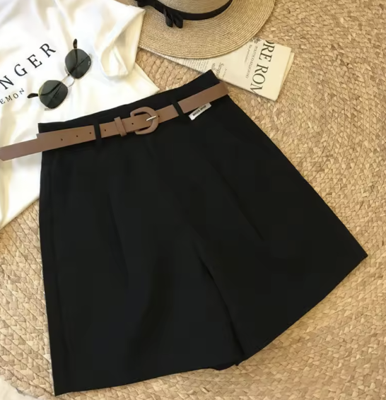 Elegant Belted Shorts
