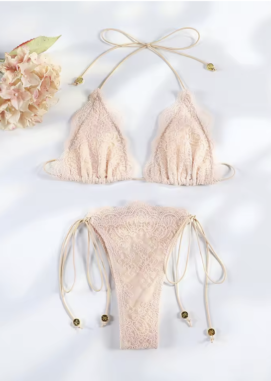 Velvet Lace Bikini Set