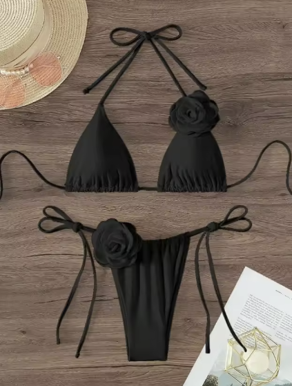Ivory Bloom Bikini Set