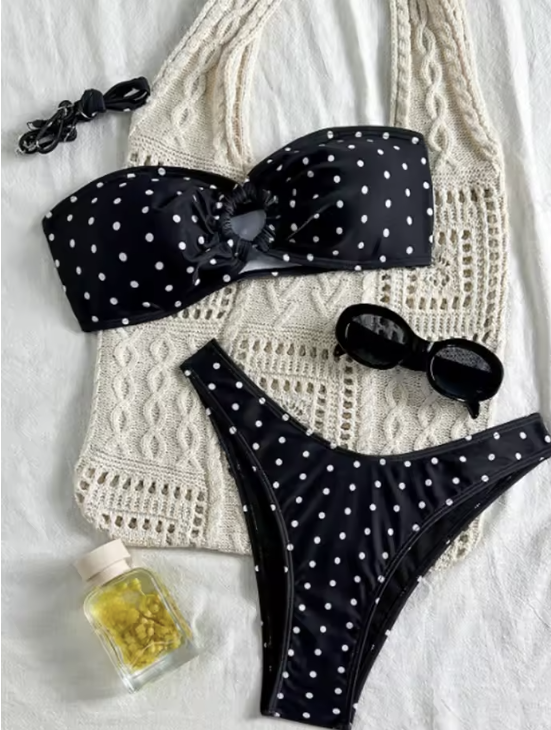 Lemon Dots Bikini Set