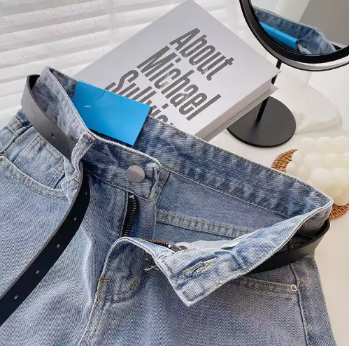 Urban Denim Shorts Set
