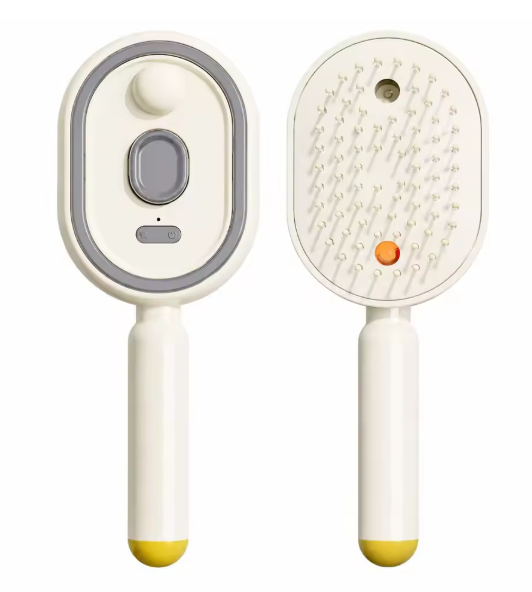 2-in-1 Electric Steam Hair Brush – Scalp Massager & Hair Straightening Comb