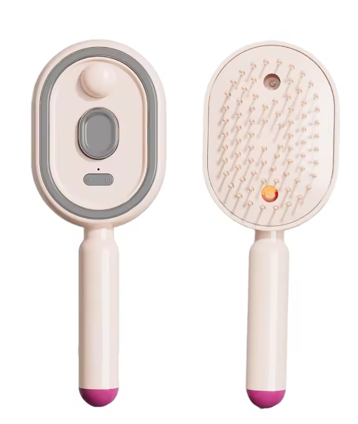 2-in-1 Electric Steam Hair Brush – Scalp Massager & Hair Straightening Comb