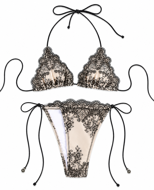 Velvet Lace Bikini Set