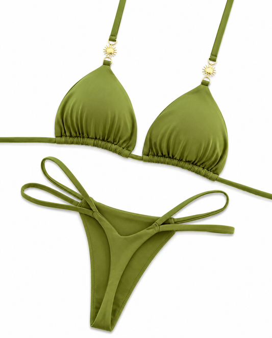 Olive Glow Bikini Set
