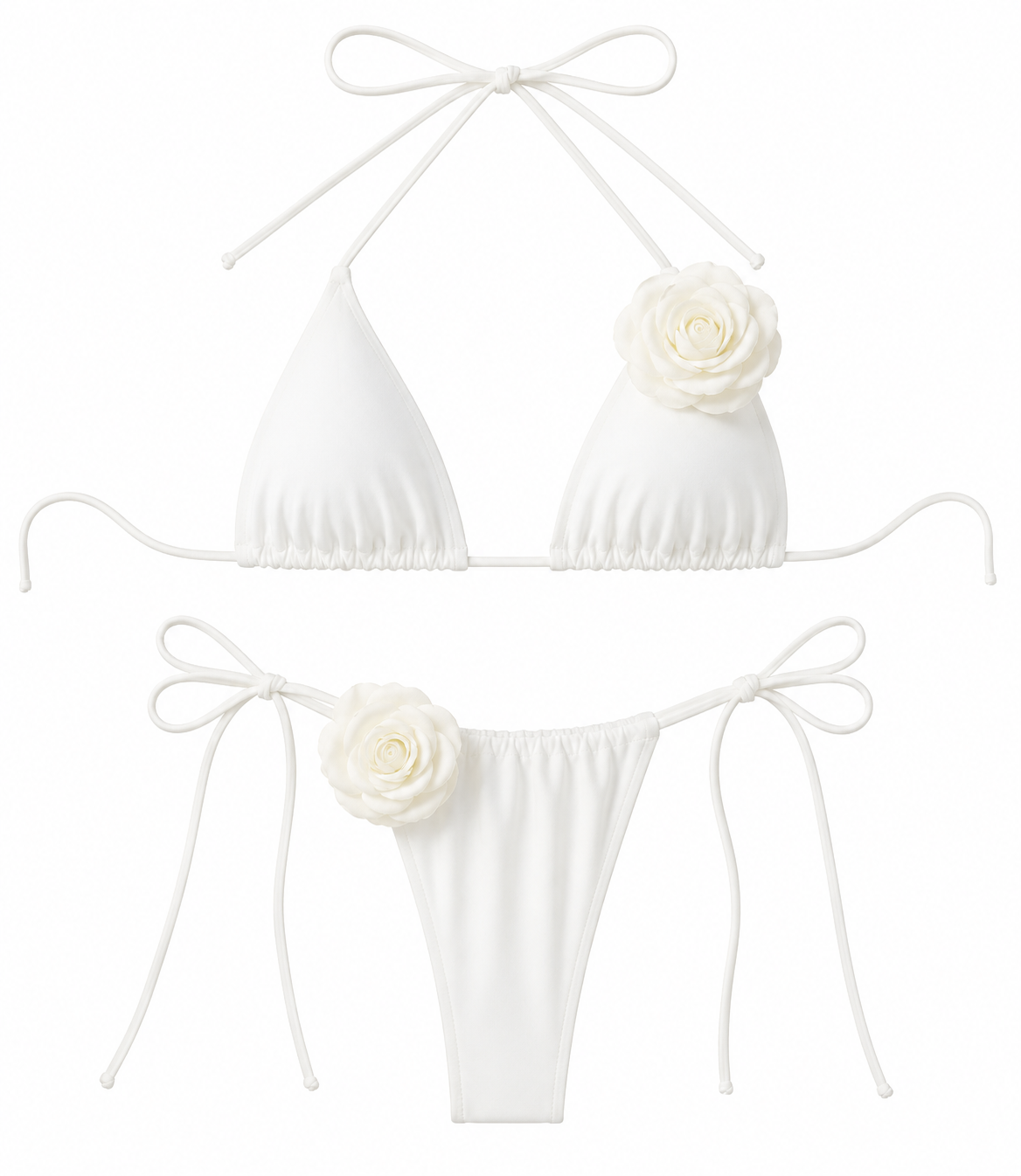 Ivory Bloom Bikini Set