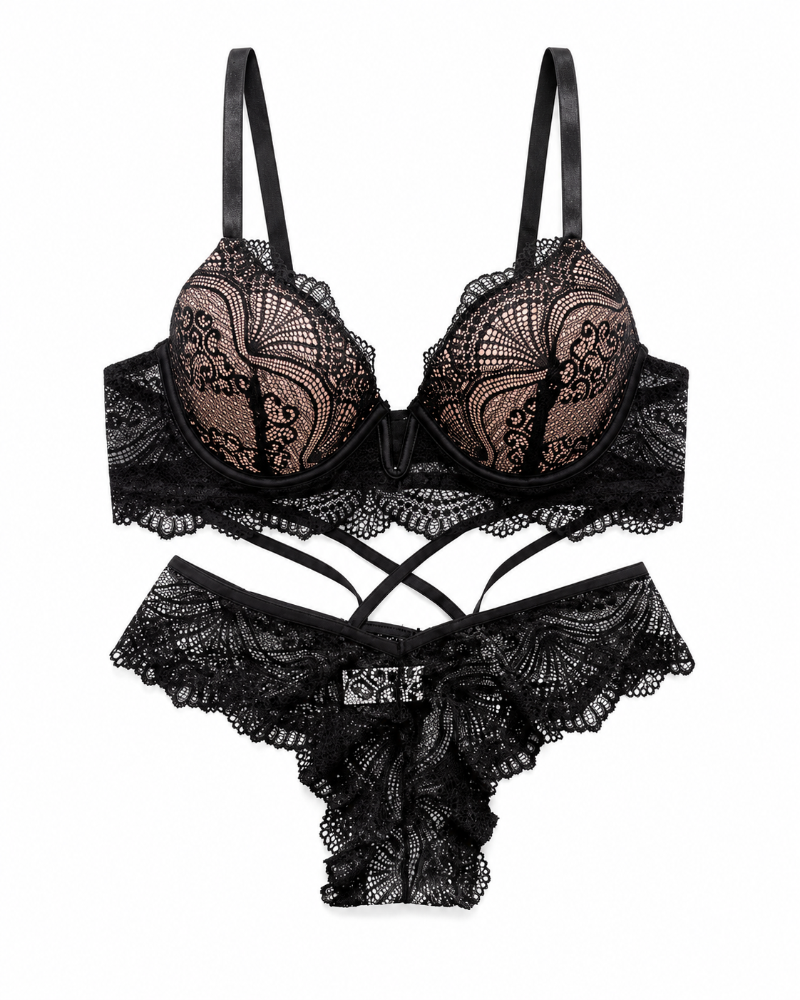 Midnight Lace Elegance Set
