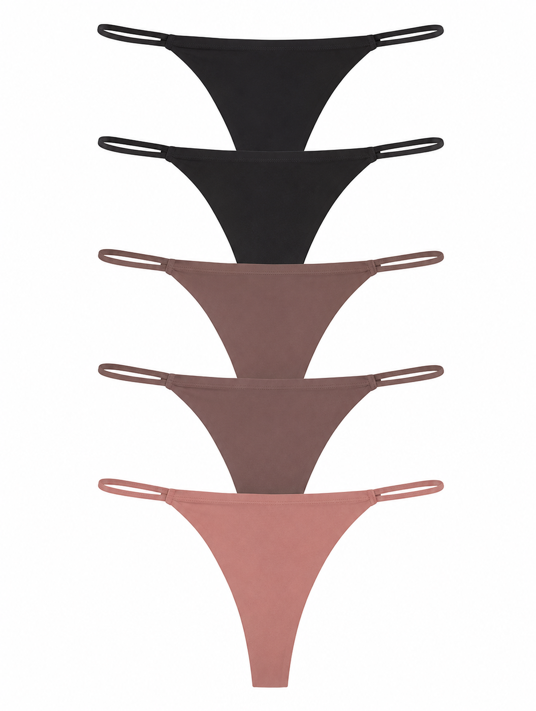 5-Piece Seamless Thong Set – Essential Everyday Minimal Underwear