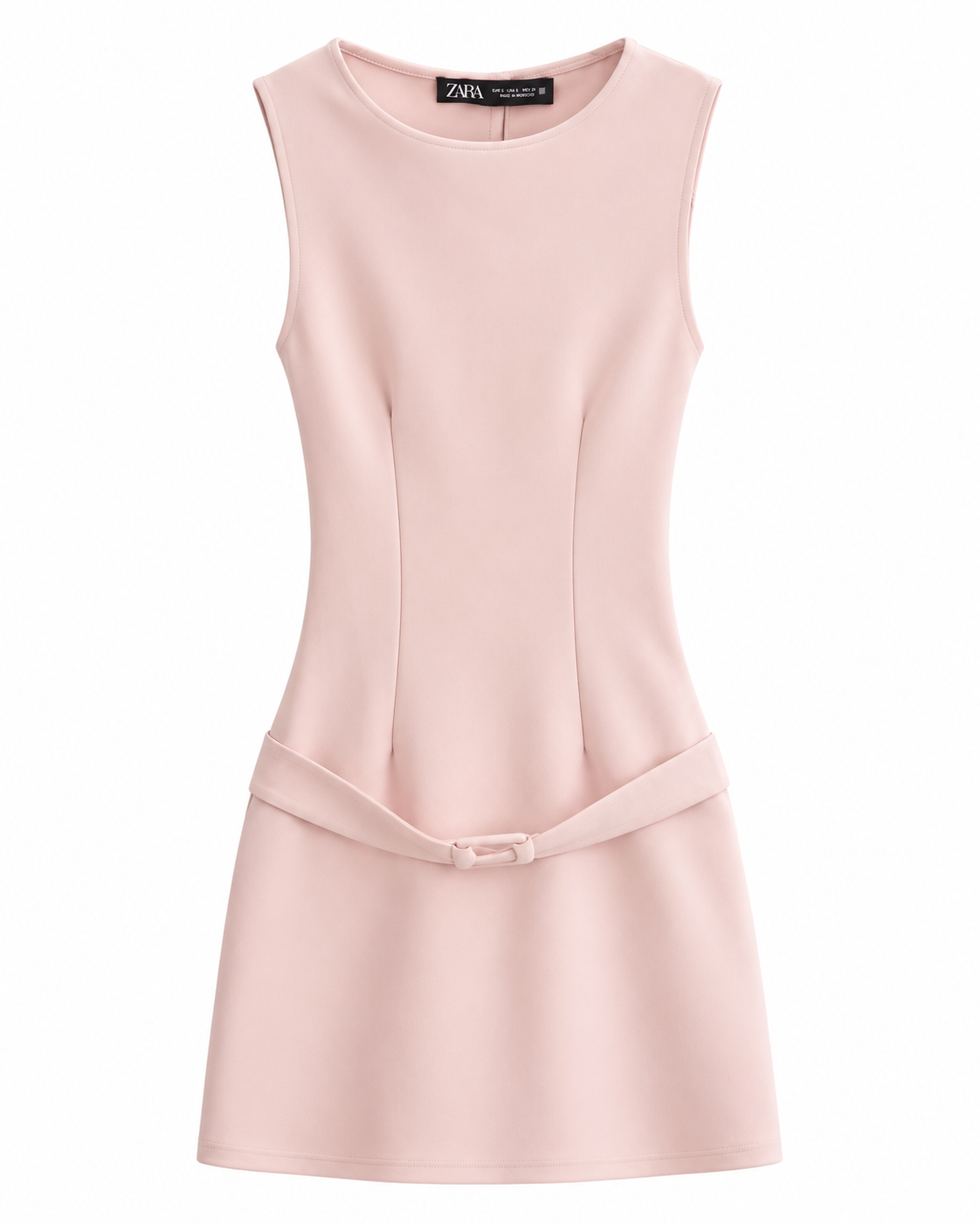 Blush Elegance Mini Dress – Chic Feminine Sleeveless Dress