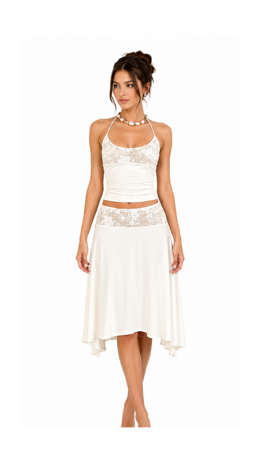 Luna Lace Skirt Set