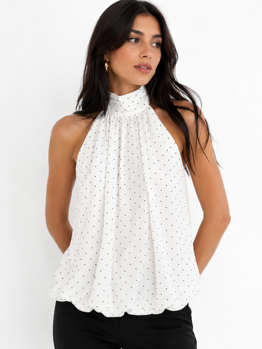 Midnight Sparkle Halter Top