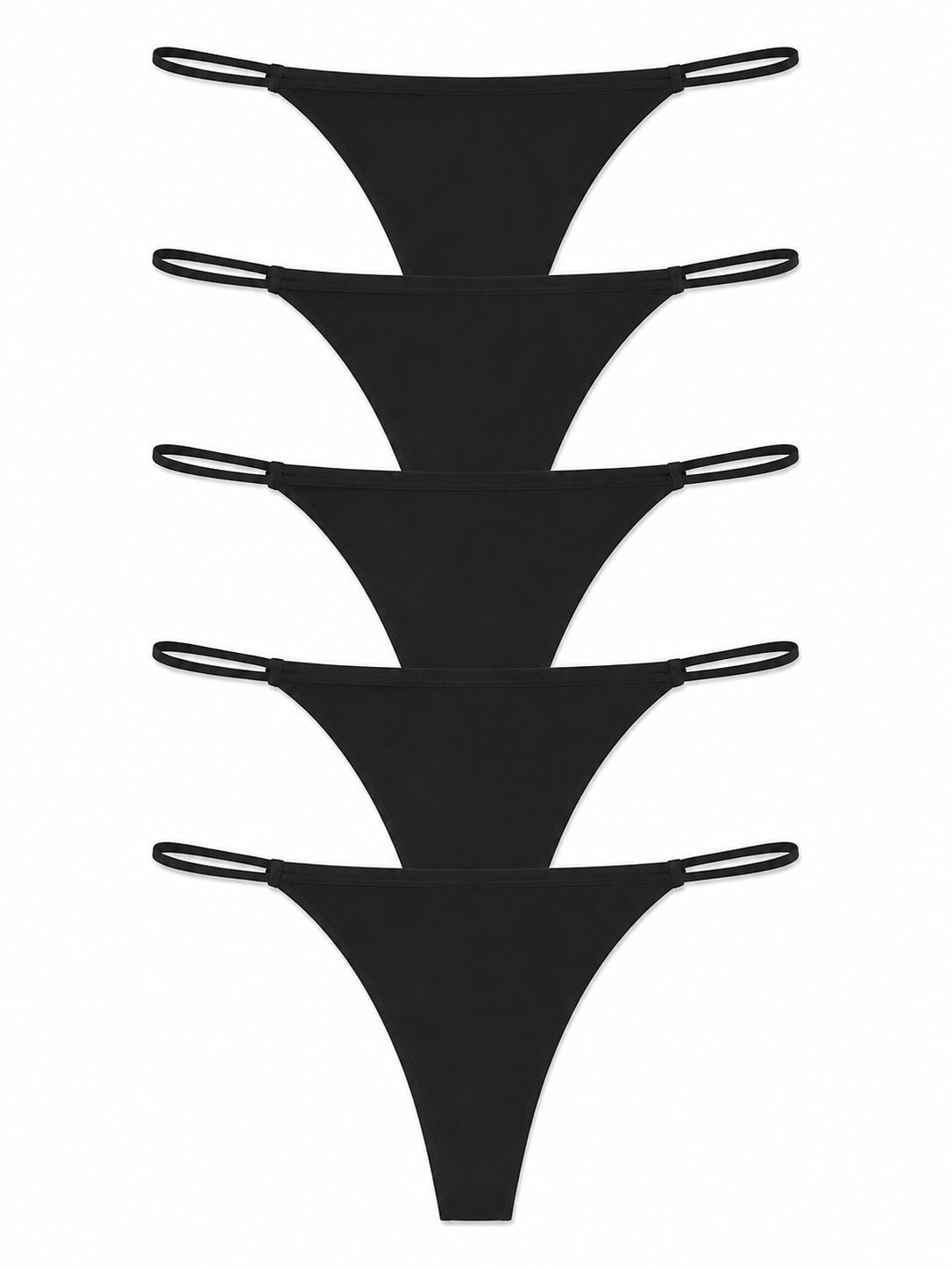 5-Piece Seamless Thong Set – Essential Everyday Minimal Underwear