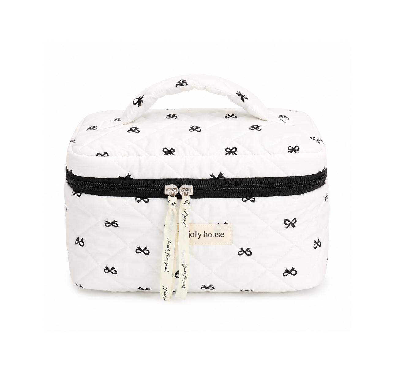 BowDream Quilted Makeup Bag