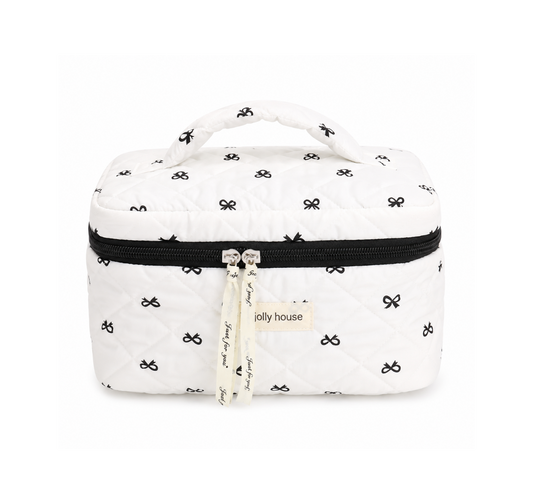 BowDream Quilted Makeup Bag
